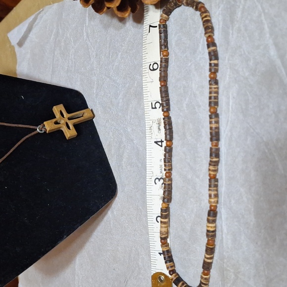 Wood set bracelet 2necklaces - Picture 4 of 5